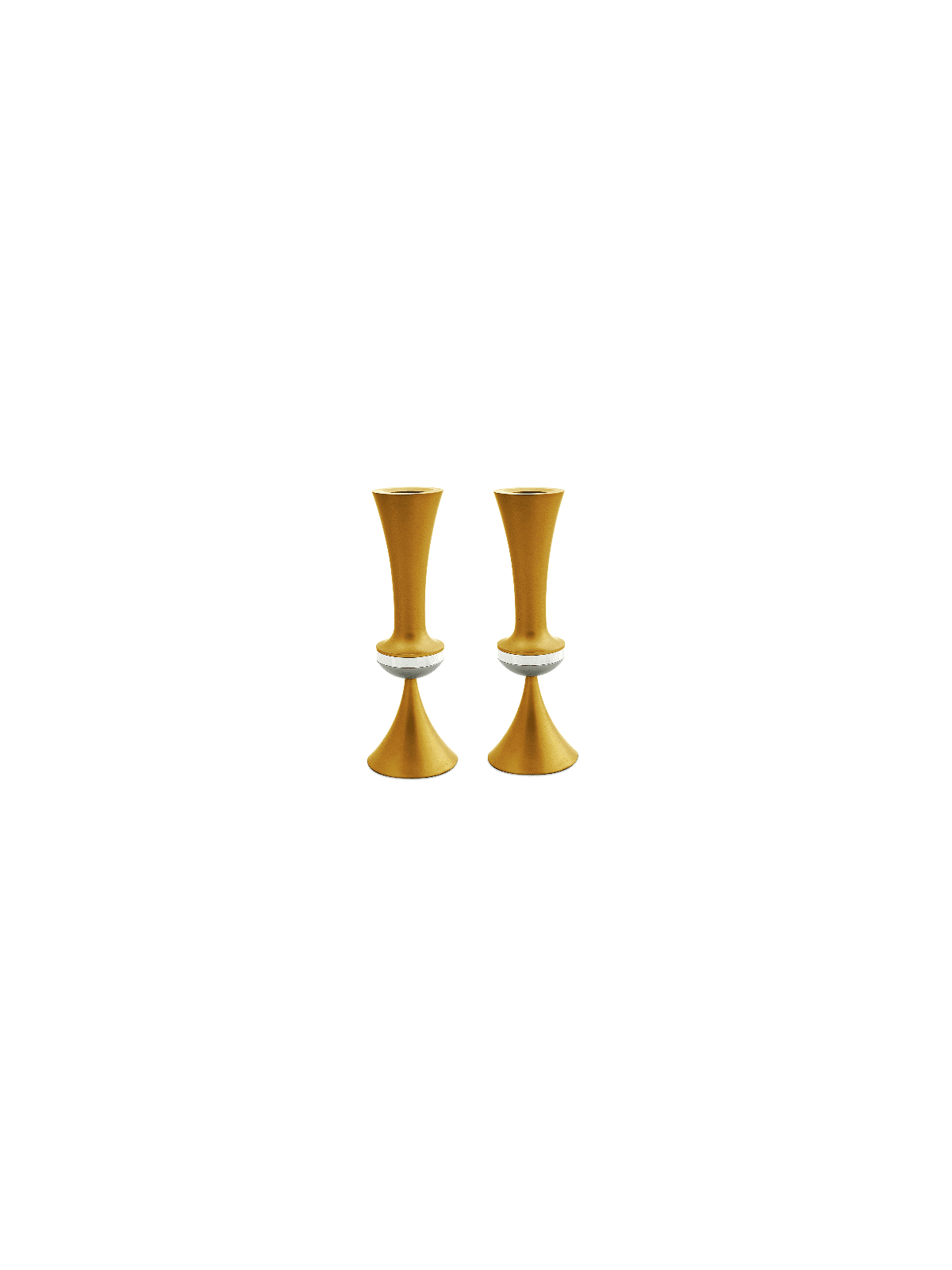 פמוטי אלומיניום צבעוניים עם מגש תואם, gif לחתונה יהודית